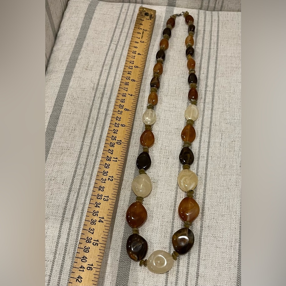 Necklace Chunky Warm Tones